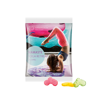 Maxitüte, Folie weiß, Trolli Fruchtgummi Fahrrad