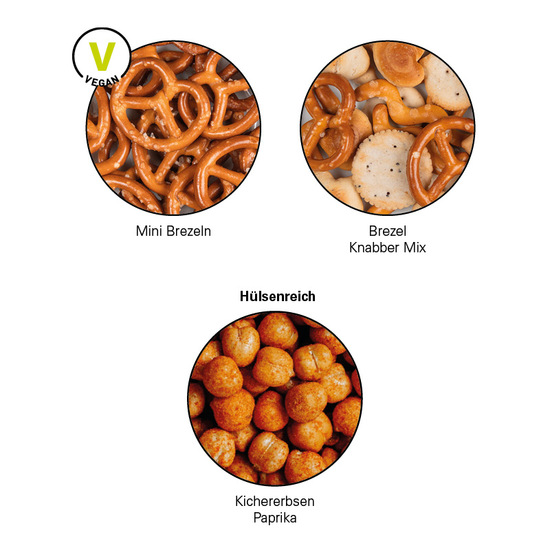 Snack Miditüte, Mini Brezel, recyclingfähigem Papier