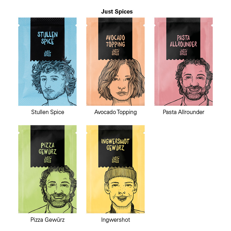 Werbekarte Midi, Just Spices Avocado Topping