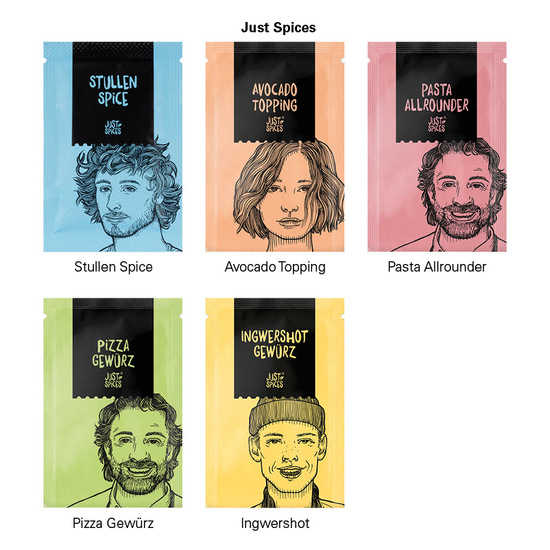 Werbekarte Midi, Just Spices Avocado Topping
