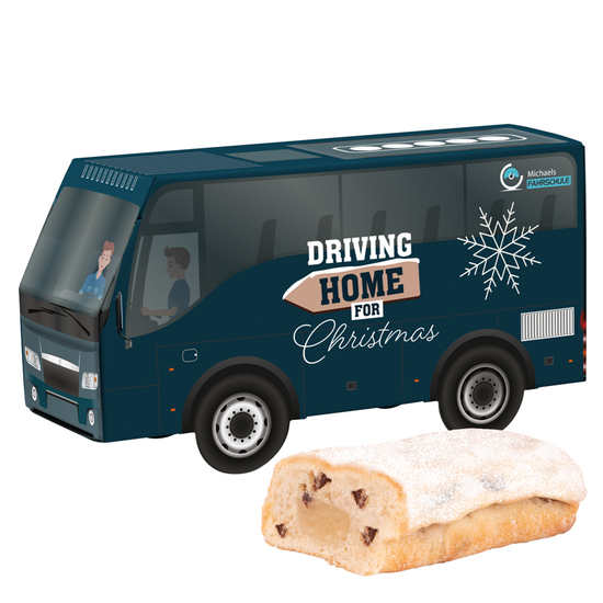 3D-Präsent Bus, Mini Christstollen