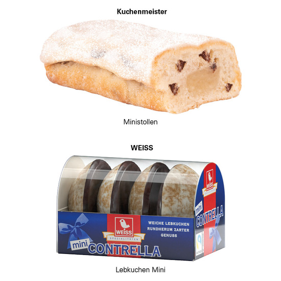 3D-Präsent Schiff, WEISS 4er Lebkuchen Mini