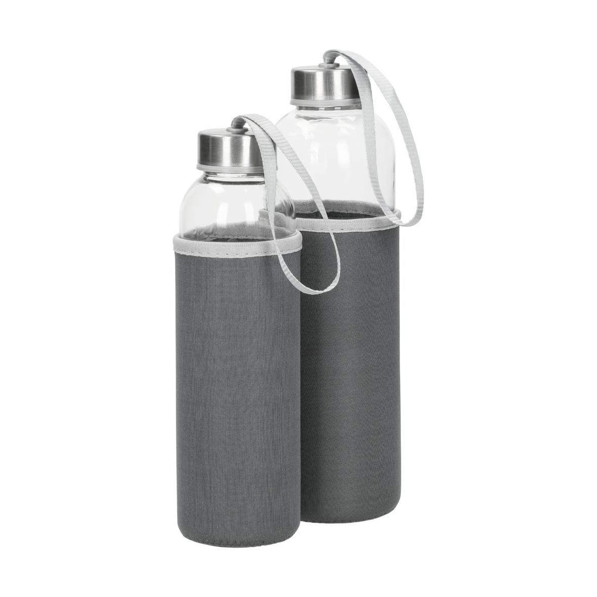 Glasflasche mit Hülle "Pure", 0,5l