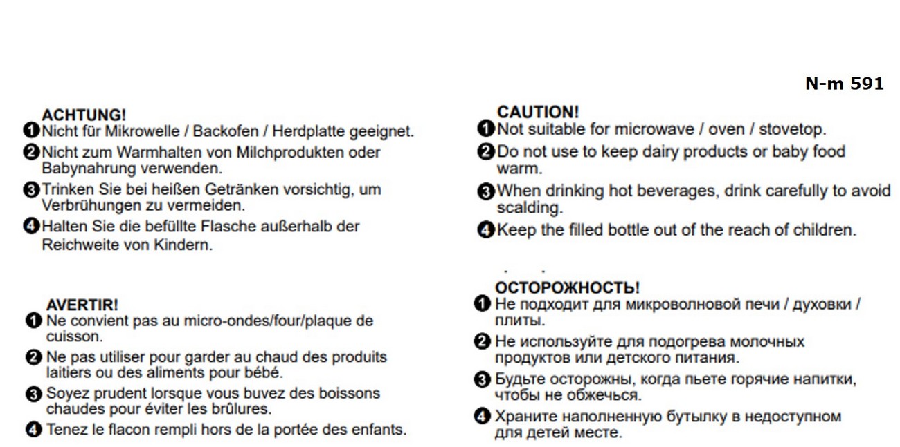 POP Vakuum Flasche weiß