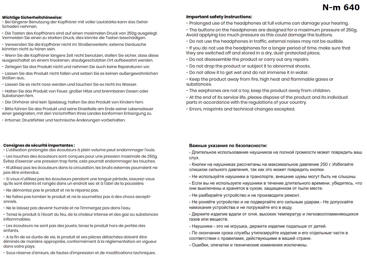 PUNK ANC Kopfhörer schwarz