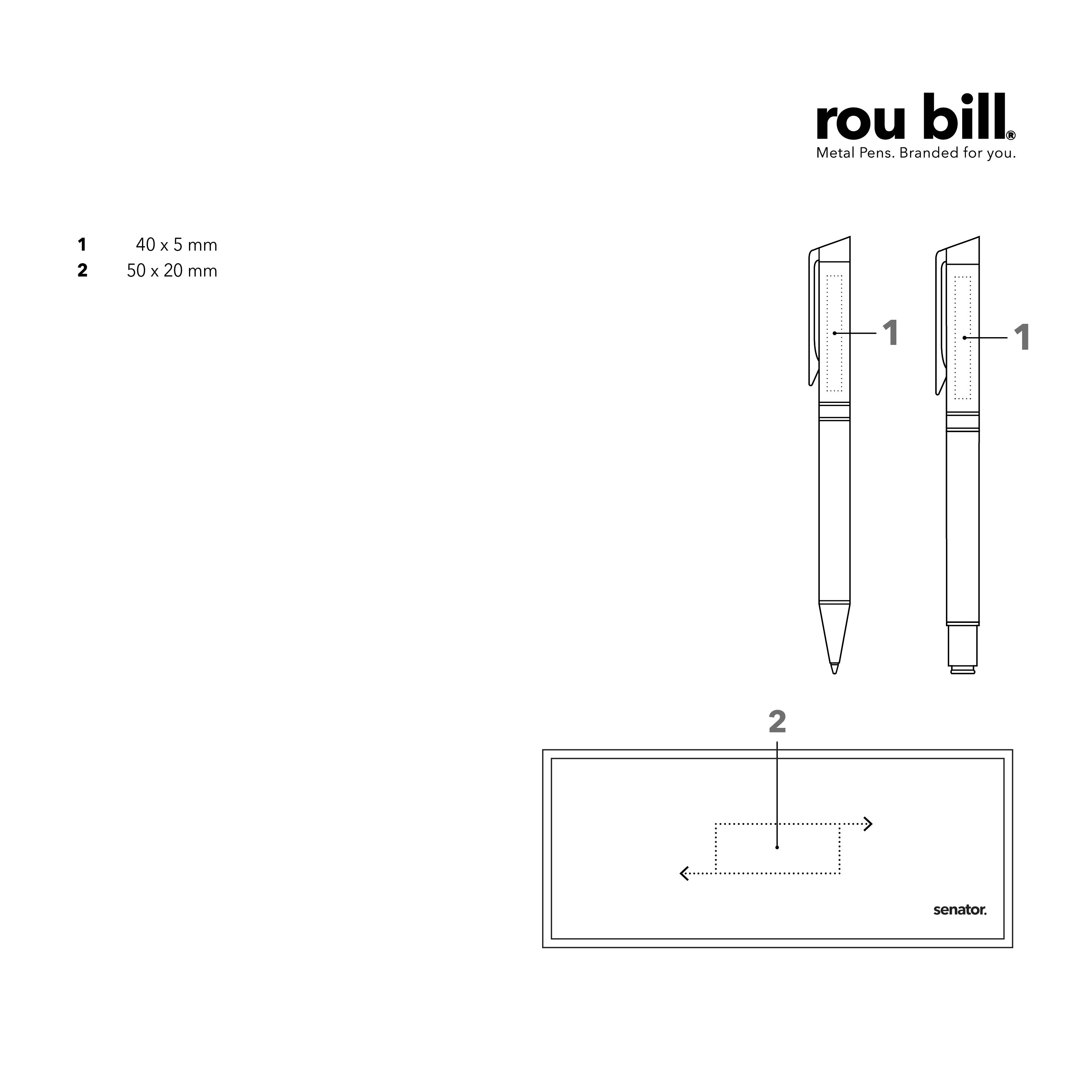 roubill Tizio  Set (Drehkugelschreiber+ Rollerball)