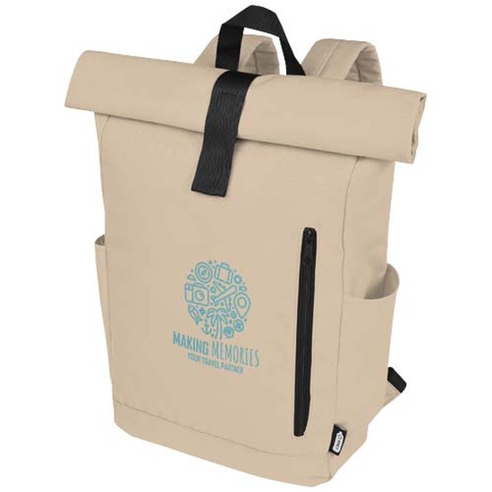 Byron 15,6" GRS RPET Roll-Top Rucksack 18 L