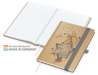 Match-Book White Bestseller A4 Natura braun-individuell, silbergrau