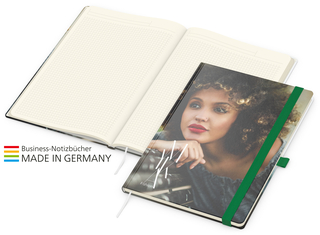 Match-Book Creme Bestseller A4 Cover-Star matt-individuell, grün