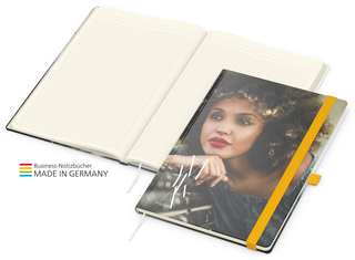 Match-Book Creme Bestseller A4 Cover-Star gloss-individuell, gelb