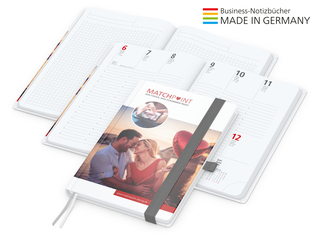 Match-Hybrid White Bestseller A5, Cover-Star matt-individuell, silbergrau