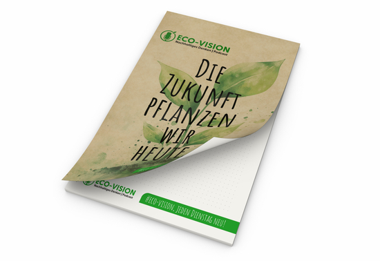 Schreibblock Cover Recycling, 50 Blatt