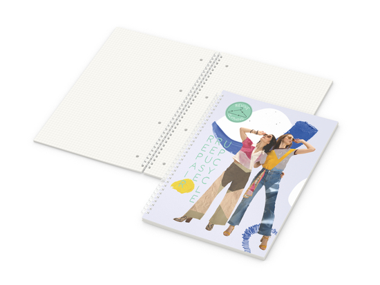 Collegeblock Wire-O Recycling, 80 Blatt