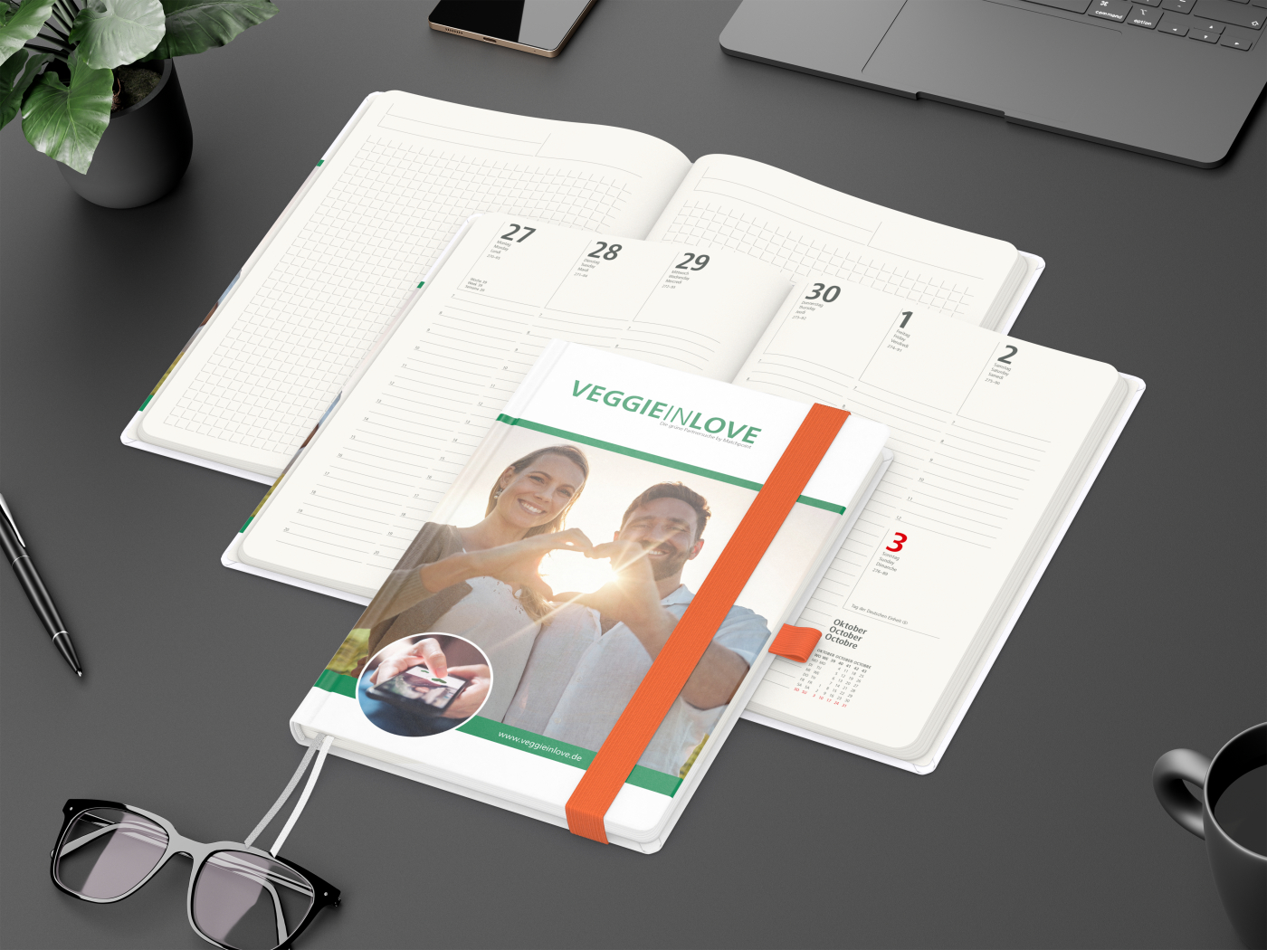 Wochenplaner Match-Hybrid A5 Natura Recycling