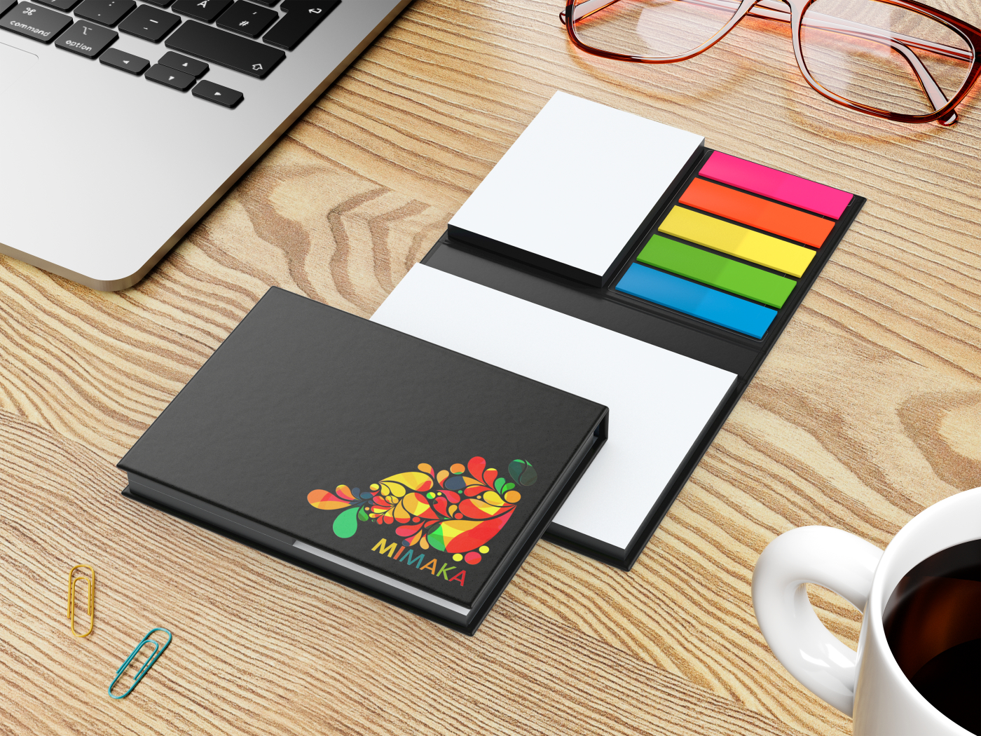 Haftnotiz-Set London Bookcover White Bestseller, 50/50 Blatt, Farbschnitt