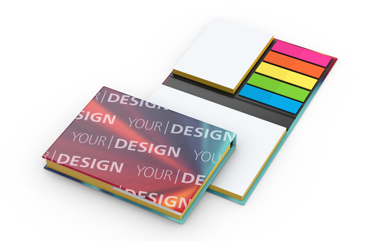 Haftnotiz-Set London Bookcover White Bestseller, 50/50 Blatt, Farbschnitt