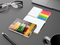 Haftnotiz-Set Brüssel Bookcover White Bestseller, gloss-individuell