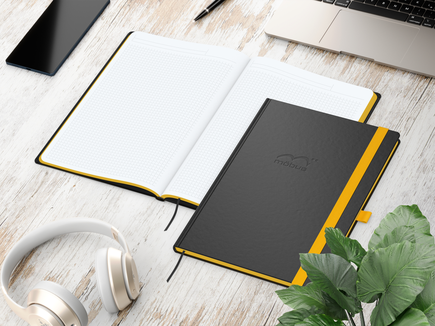 Notizbuch Color-Book Bestseller, A4, gelb