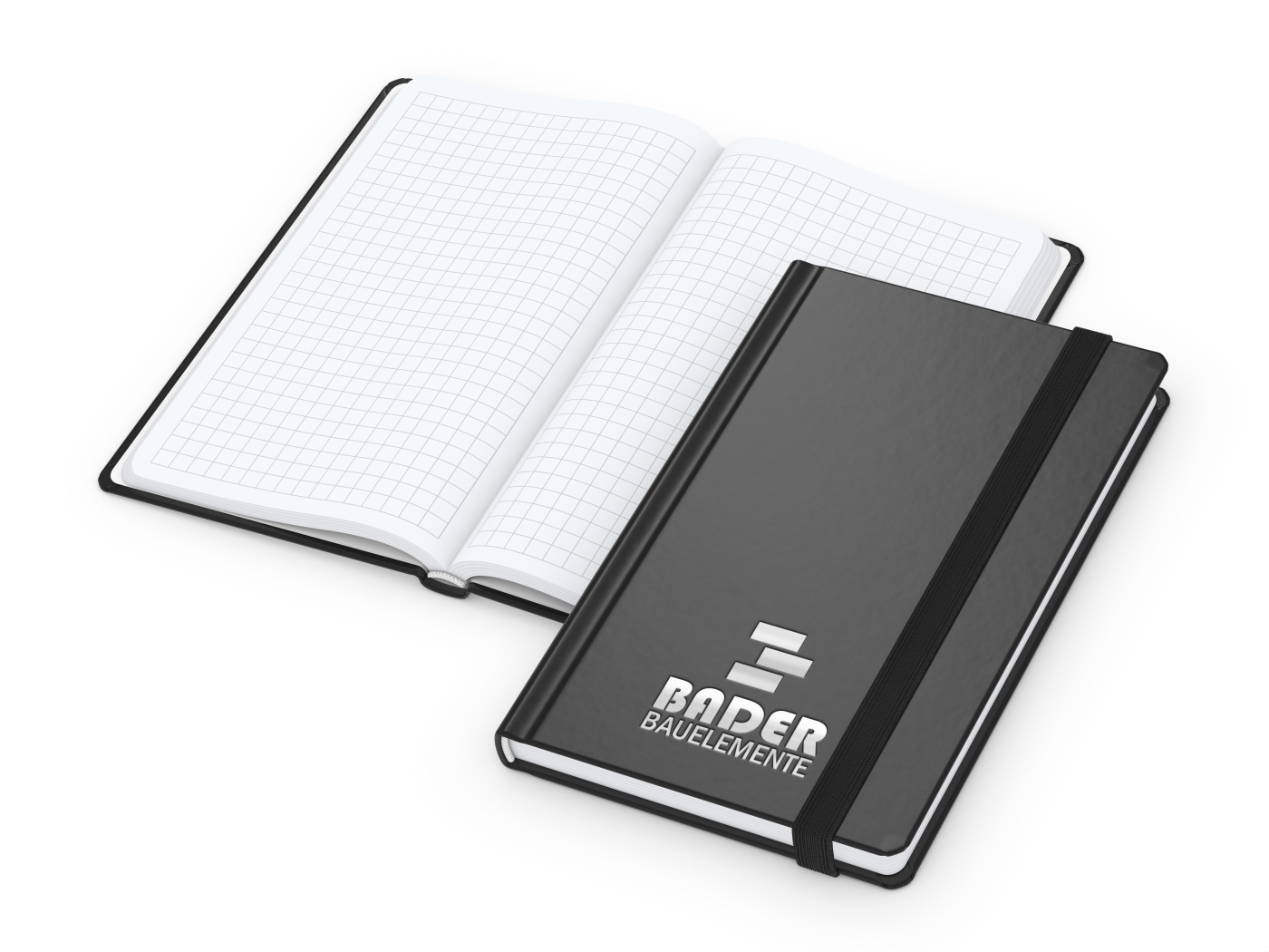 Notizbuch Easy-Book Comfort Bestseller, Pocket, schwarz inkl. Silberprägung