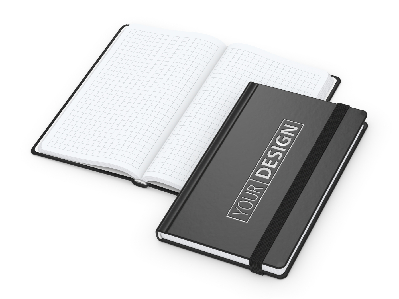 Notizbuch Easy-Book Comfort Bestseller, Pocket, schwarz inkl. Silberprägung