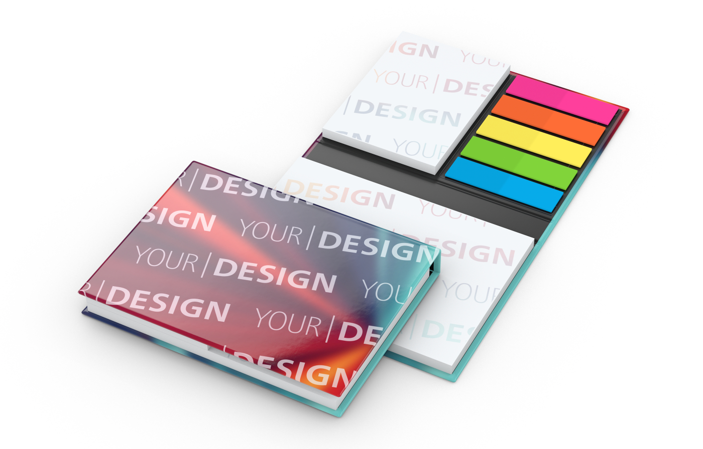 Haftnotiz-Set London Bookcover Individuell Bestseller, gloss-individuell