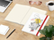 Notizbuch Match-Book Creme Bestseller, A4, Natura, individuell, rot