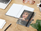Notizbuch Match-Book White Bestseller, A5, Cover-Star, gloss-individuell, schwarz
