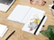 Notizbuch Match-Book White Bestseller, A5, Natura, individuell, schwarz