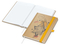 Notizbuch Match-Book White Bestseller, A5, Natura, braun-individuell, gelb