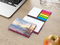 Haftnotiz-Set Wien Bookcover White Bestseller, matt-individuell, Farbschnitt rot