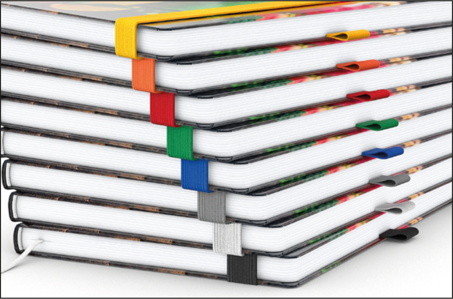 Notizbuch Match-Book, A4, Cover-Star Recycling-Matt, mittelblau