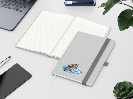 Notizbuch Ocean-Book Recycling, hellgrau
