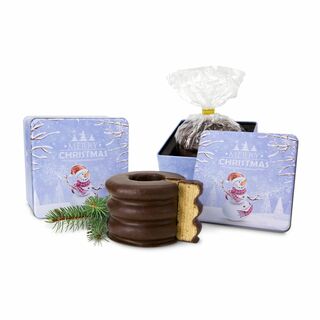 Geschenkset / Präsenteset: Baumkuchen in Weihnachtsdose 2K1084