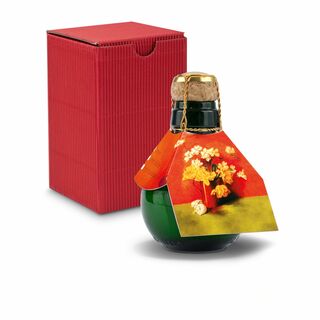 Origineller Sekt Blumengesteck - Karton Rot, 125 ml 2K1358d4