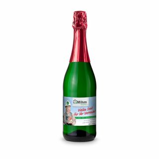 Sekt Cuvée - Flasche grün - Kapselfarbe Rot, 0,75 l 2K1902e