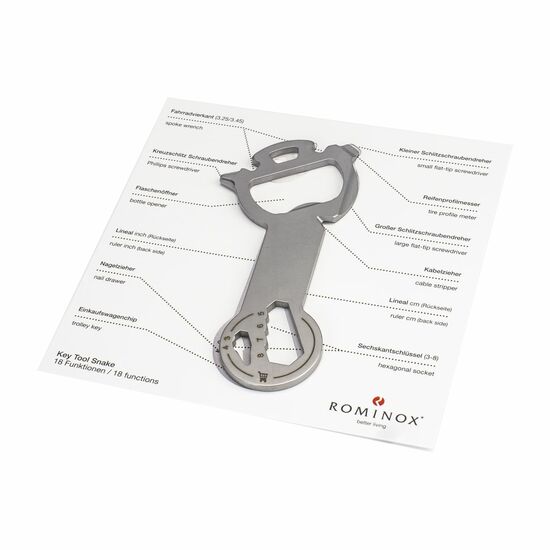 ROMINOX® Key Tool Snake (18 Funktionen) Werkzeug 2K2101c