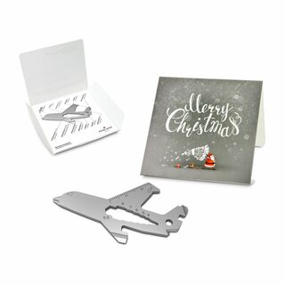 ROMINOX® Key Tool Airplane (18 Funktionen) Merry Christmas 2K2102g