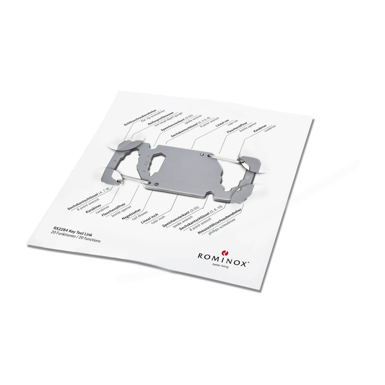 ROMINOX® Key Tool Link (20 Funktionen) Merry Christmas 2K2102j