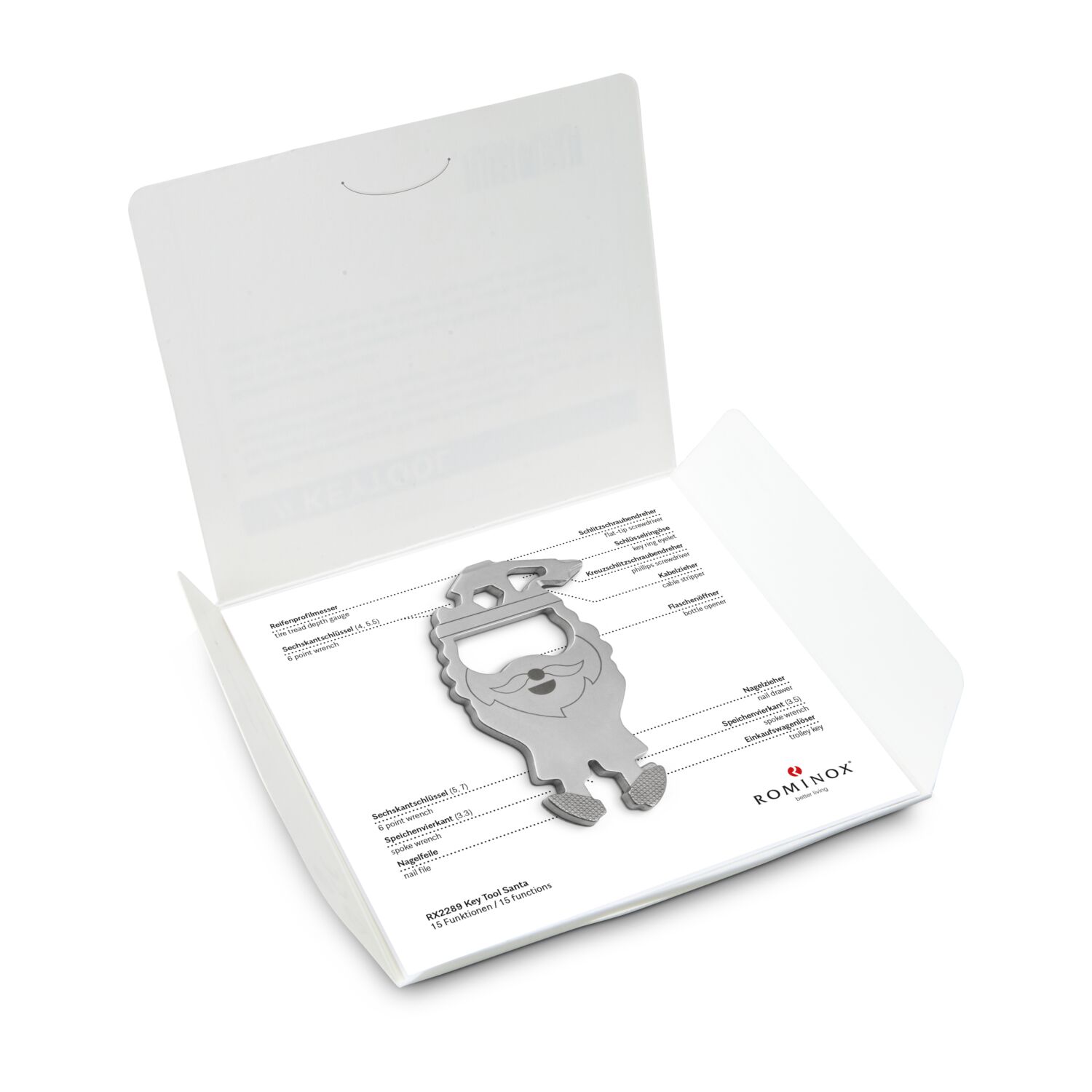 ROMINOX® Key Tool Santa (15 Funktionen) Merry Christmas 2K2102n