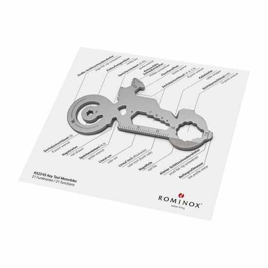 ROMINOX® Key Tool Motorbike (21 Funktionen) Große Helden (Einzelhandel) 2K2105d