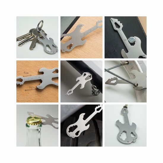 ROMINOX® Key Tool Guitar (19 Funktionen) Große Helden 2K2106k