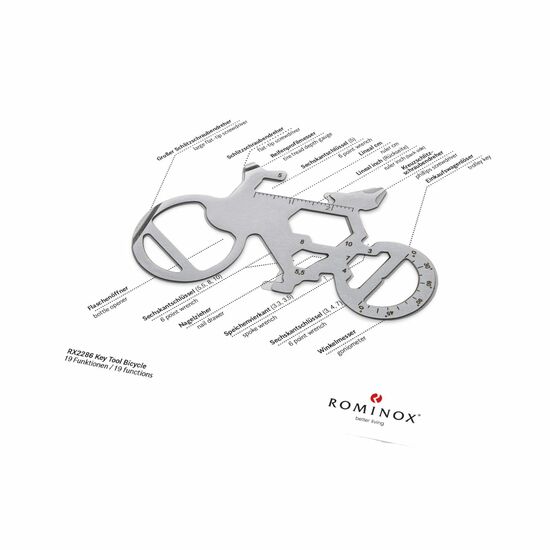 ROMINOX® Key Tool Bicycle (19 Funktionen) Große Helden 2K2106l