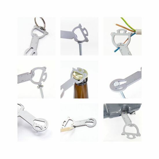 ROMINOX® Key Tool Snake (18 Funktionen) Viel Glück 2K2109c