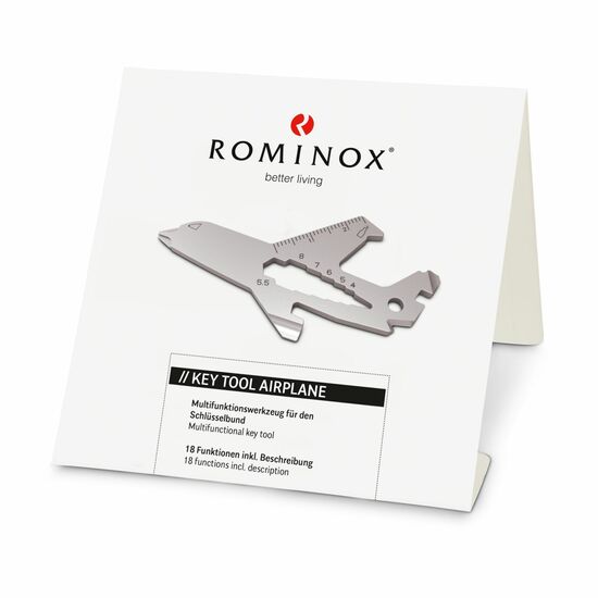 ROMINOX® Key Tool Airplane (18 Funktionen) Viel Glück 2K2109g
