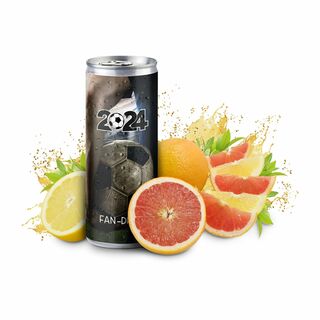 Iso Sport Drink zur Fußball EM, light - Grapefruit-Zitrone - Folien-Etikett, 250 ml 2P010Cf