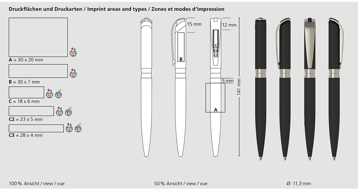 Klio-Eterna - I-roq softtouch Mb - Drehkugelschreiber