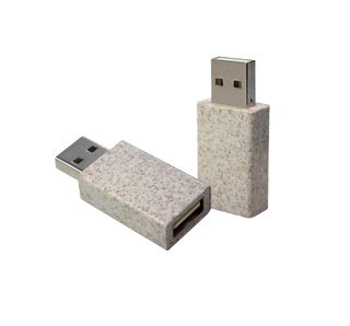 USB-Blocker Weizenstroh
