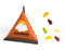 Mini Tetraeder Fruchtgummi 10 g Auto Standard-Folie weiß