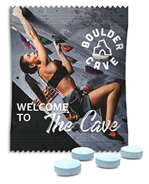 Upsters Koffeinbonbon Peppermint 2,72 g Peppermint Standard-Folie transparent