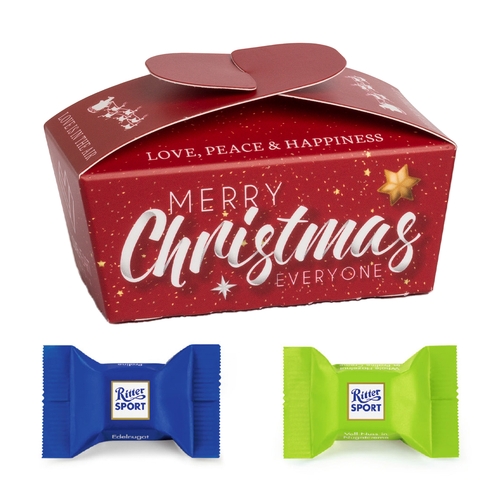 Xmas Ballotin 16 g Ritter Sport: Edelnugat & Voll-Nuss